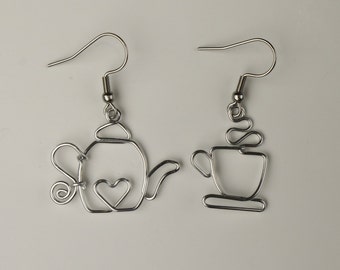 Teapot and Tea Cup Earrings // Tea Love Gifts