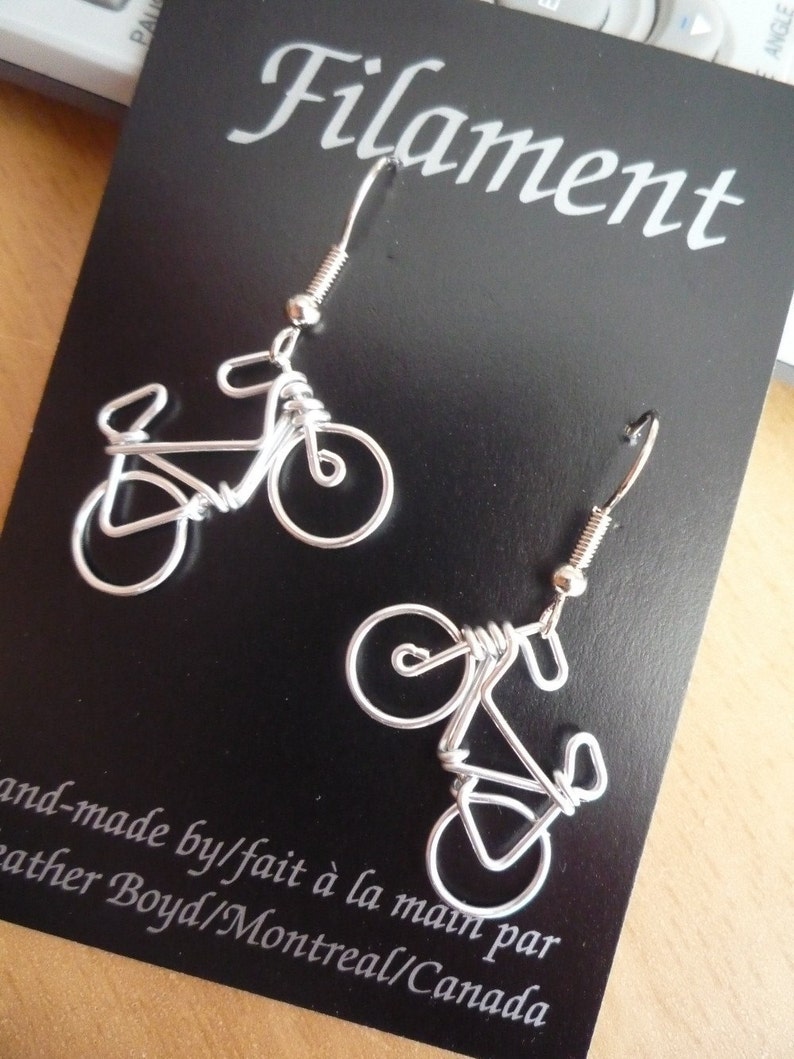 Bicycle Earrings // Gifts for Cyclists // Cycling Gift Etsy