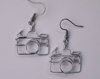 Pendientes de cámara, regalo para fotógrafos, regalos de fotografía