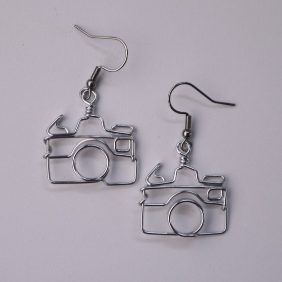 Camera Earrings // Gift for Photographers // Photography Gifts - Etsy