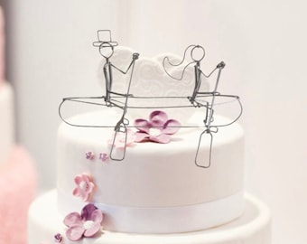 Canoe Wedding Cake Topper // Gift for Canoeist