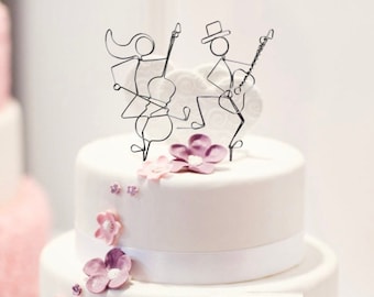 Custom Musicians Wedding Cake Topper