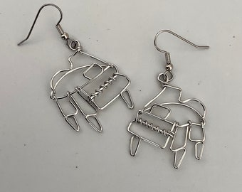 Piano Earrings. Gift for Musicians, Pianists, Music Teachers