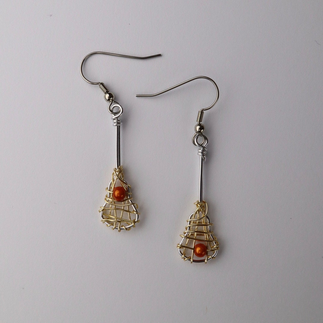Lacrosse Stick Earrings Gifts for Lacrosse Players Etsy