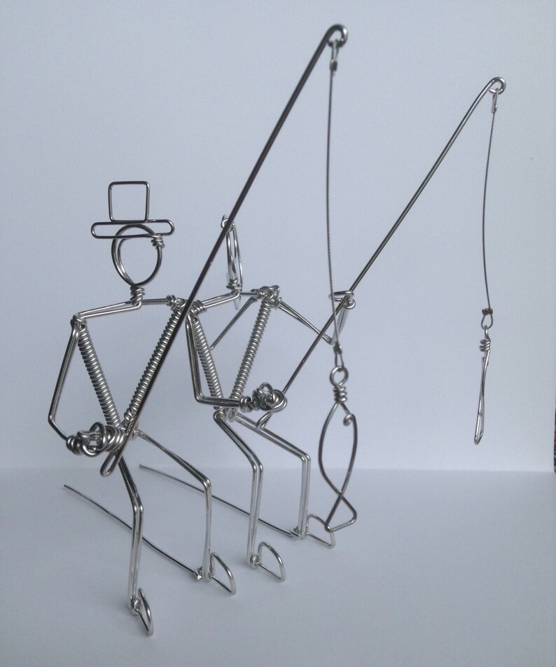 gone fishing wedding cake topper