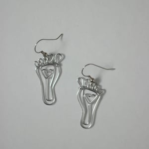 Feet Earrings Wire Jewelry Gift for Reflexologists Reflexology Gifts