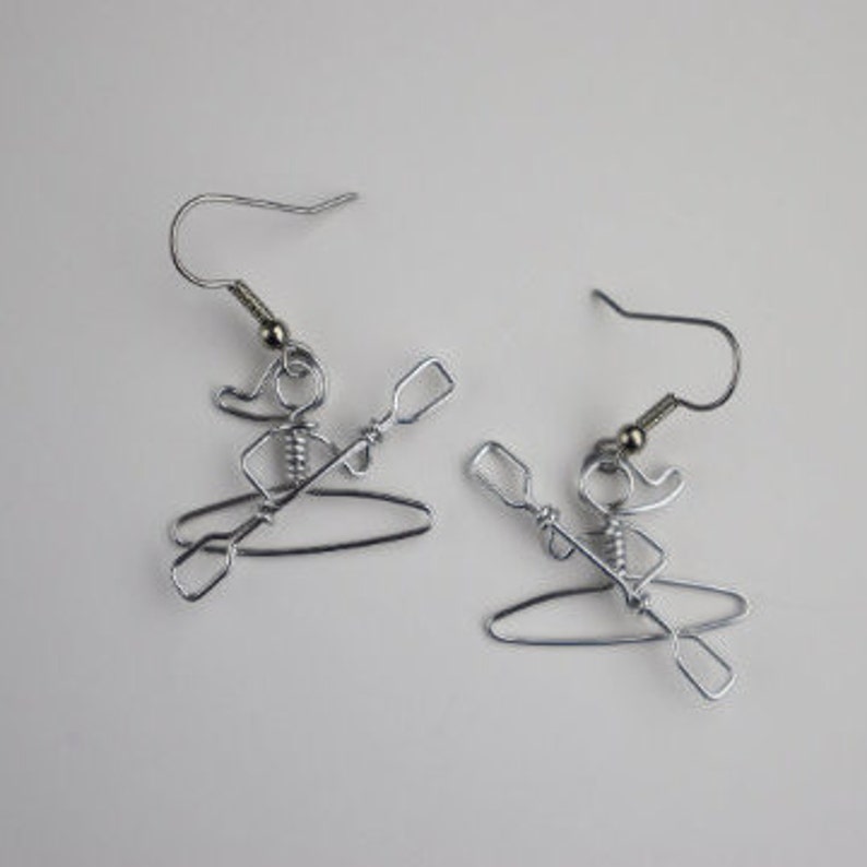 Canoe Paddling Earrings // Gifts for Canoeists // Lightweight Etsy