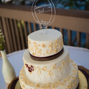 Hot Air Balloon Wedding Cake Topper image 5