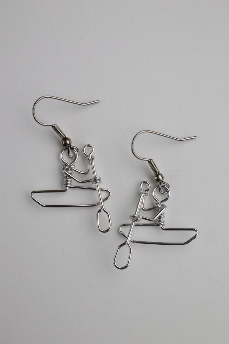 Canoe Paddling Earrings // Gifts for Canoeists // Lightweight Etsy