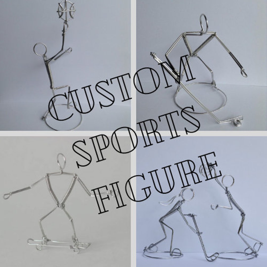 Custom Sports Figures Freestanding Ornament Etsy