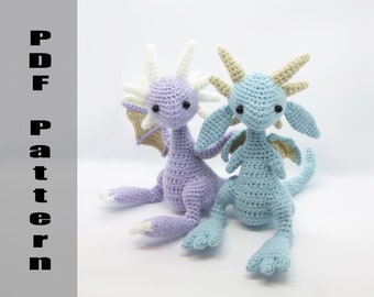 CROCHET PATTERN: Dragon and Wyvern Amigurumi Plush