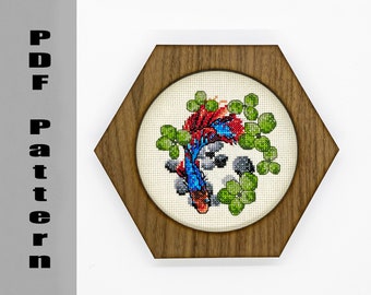 Cross Stitch Pattern: Betta Tank