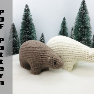 CROCHET PATTERN: Bear Amigurumi Plush