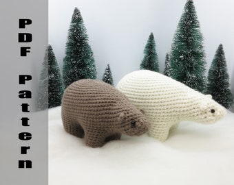 CROCHET PATTERN: Bear Amigurumi Plush