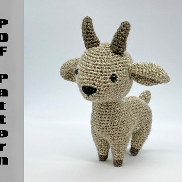 CROCHET PATTERN: Vincent van Goat Amigurumi Plush