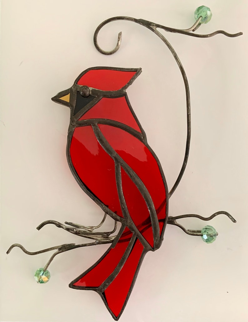 Stained glass cardinal image 1