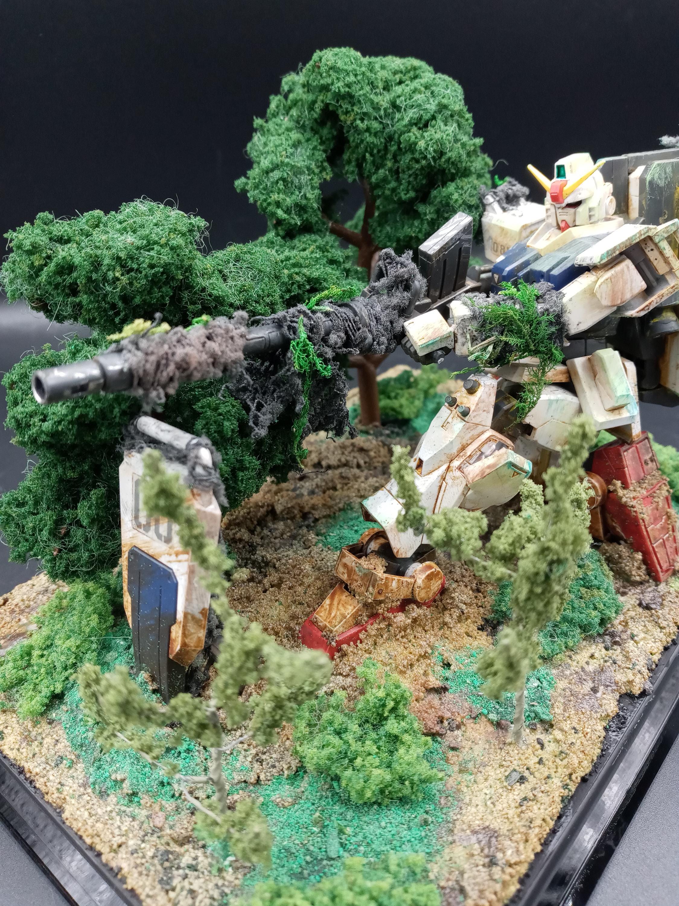 Mobile Suit Gundam The 08th MS Team RX-79 G HG Diorama