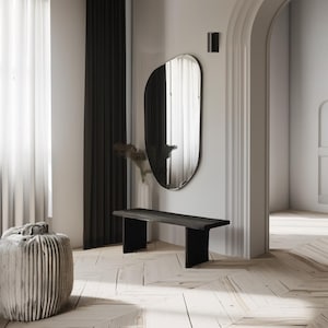 Asymmetrical wall mirror. Model BA