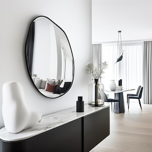 Asymmetrical wall mirror. Model C