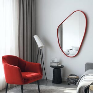 Asymmetrical wall mirror. Model G