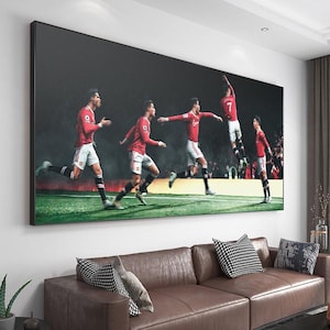Cristiano Ronaldo Siuu Celebration Poster Manchester Wall Art Football Icon Print Soccer Gift for Fan Bedroom Home Decor LIMITED TIME
