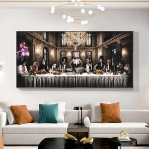 Letzte Abendmahl Berühmtheit Leinwand Gemälde Die größten berühmten Musiker aller Zeit Musik Legends Decor Home