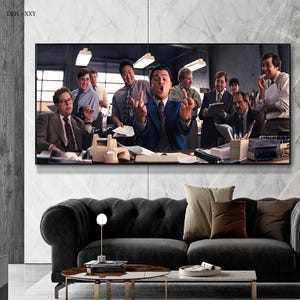 The Wolf of Wall Street Film Canvas Painting Movie Wall Art Picture for Living Room Home Decoration