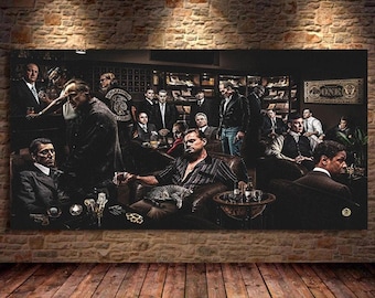 Movie Character The Wolf Of Wall Street Godfather Ganster Party Art Poster Canvas Painting Wall Prints Picture For Room