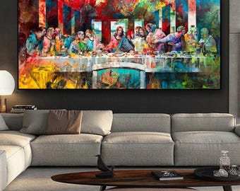The Last Supper By Leonardo da Vinci Canvas Paintings On the Wall Art Posters And Prints Famous Christ Art Pictures