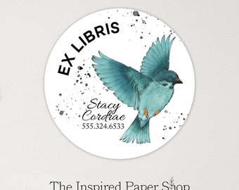 Ex Libris | Bookplate Labels | Address Labels | 2 Inch Glossy Labels | 40 Labels Included