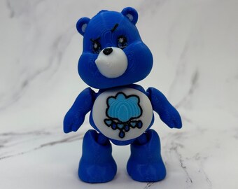 Care Bears Grumpy Bear 3D Printed Articulated Flexible Action Figure Figurine - Care Bears Collection