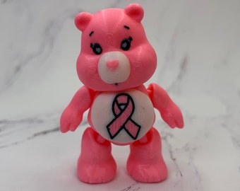 Care Bears Breast Cancer Awareness Bear 3D Printed Articulated Flexible Action Figure Figurine - Care Bears Collection