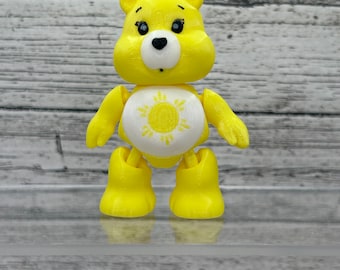 Care Bears Funshine Bear 3D Printed Articulated Flexible Action Figure Figurine - Care Bears Collection