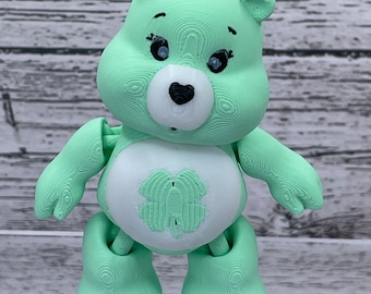 Care Bears Good Luck Bear 3D Printed Articulated Flexible Action Figure Figurine - Care Bears Collection