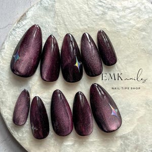 custom press on nails/party press on nails/Flakes for nails/catseye/Japanese nails/Long nails/nuance nails/long nails/party nails