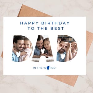 Carte personnalisée anniversaire de papa