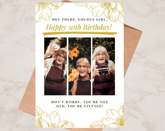 Golden Birthday Card