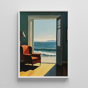 Edward Hopper Inspired Print: American Realism Wall Art (Digital Download)