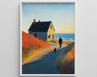 エドワード・ホッパー作「ナイトホークス」の印刷可能作品