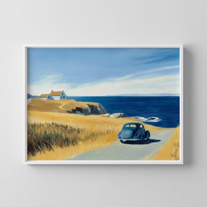 Impresión de Edward Hopper: Arte paisajístico del realismo americano (descarga digital)