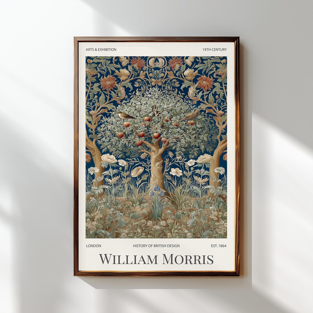 William Morris Tree of Life Wall Art Print, Textiles Art Poster ...