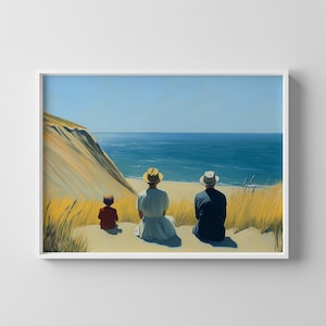 Edward Hopper Style Summer Noon Print: American Realism Landscape (Digital Download)