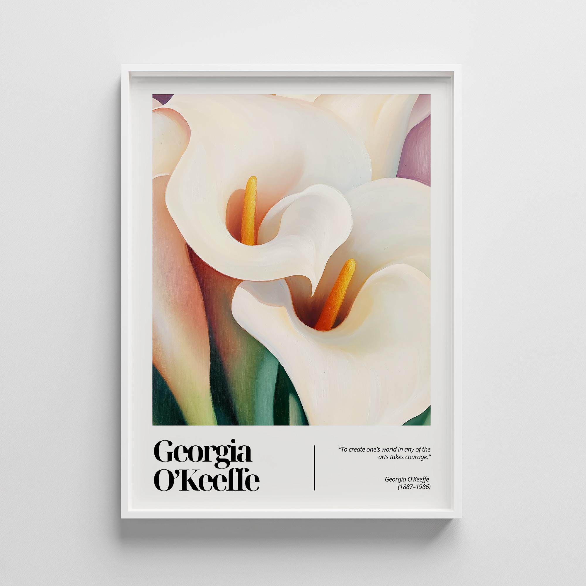 Lot - Georgia O'Keeffe, Lake George, Poster on board