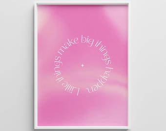 Positieve energie auraverloopposter: spirituele muurkunst (digitale download)