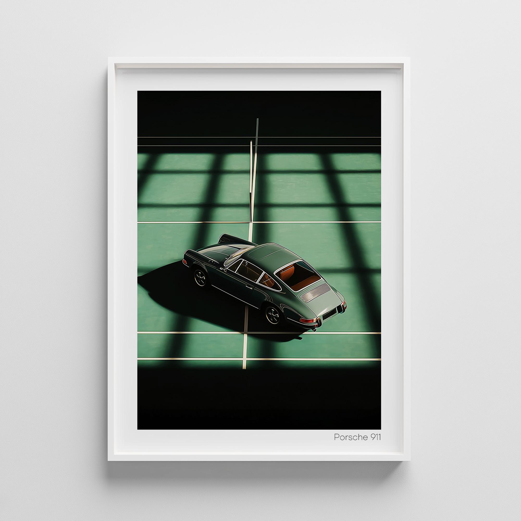 Affche Porsche 911 GT3 RS Bleue | Affche De Voture | Poster Mural