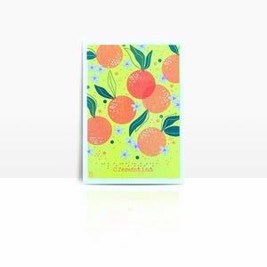 Carte risographie fluo A6 - CLEMENTINA