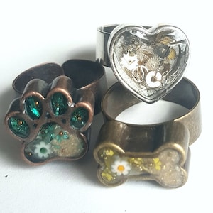 Pet Cremation Ring , Pet Ashes, Heart Ring, Heart Cremation Ring, Pet Cremation Jewelry, Pet Hair Jewelry, Pet Memorial Ring