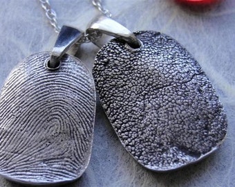 Fingerprint Necklace Jewelry Dog Paw Necklace Jewelry Personalized Silver