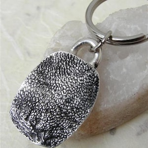 Dog Paw Keychain Personalized Cat Paw Key Chain Sterling Silver image 1