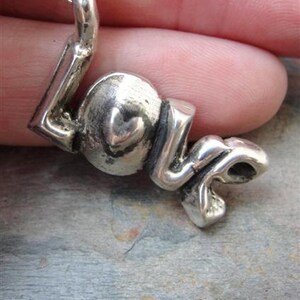 Love Silver Necklace in Sterling Silver image 5